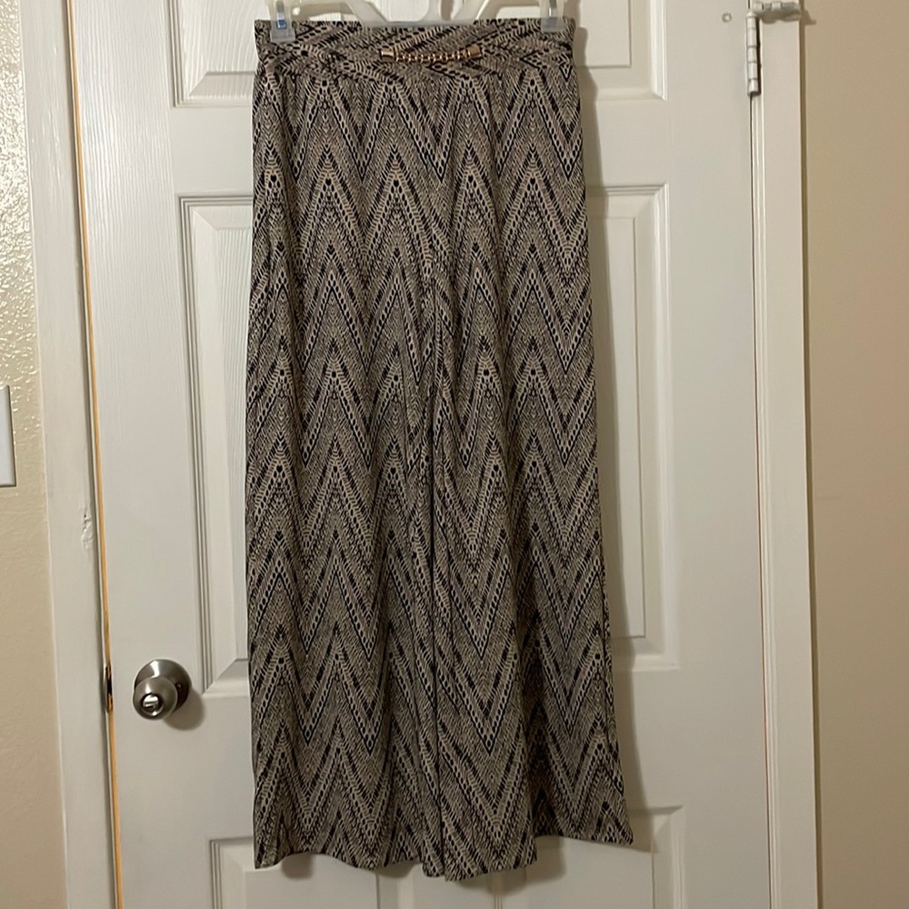 Womens Size Medium, Tan and Black NY Collection Pants
